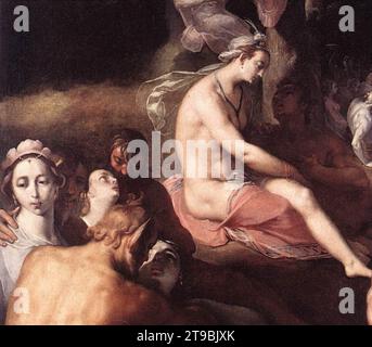 Die Hochzeit von Peleus und Thetis (Detail) 1593 von Cornelis Van Haarlem Stockfoto