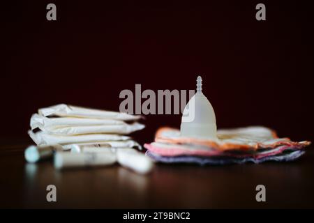 Hygiene- und Menstruationsprodukte für Frauen Stockfoto