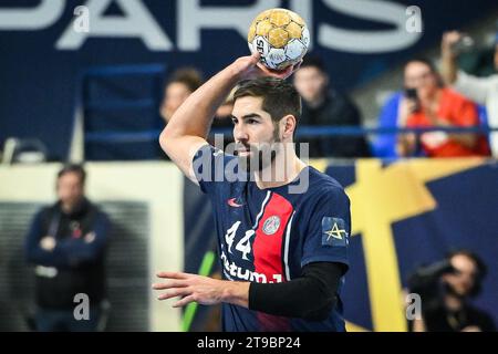 Paris, Frankreich, Frankreich. November 2023. Nikola KARABATIC von PSG während des Machineseeker EHF Champions League-Spiels zwischen Paris Saint-Germain (PSG) und Kolstad Handball im Pierre de Coubertin Stadium am 22. November 2023 in Paris. (Kreditbild: © Matthieu Mirville/ZUMA Press Wire) NUR REDAKTIONELLE VERWENDUNG! Nicht für kommerzielle ZWECKE! Stockfoto