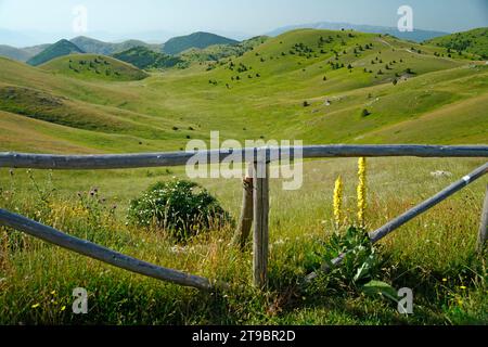 Litlle Tibet, Gran Sasso und Monti della Laga Nationalpark, Provinzen Teramo, L'Aquila, Pescara, Abruzzen, Italien Stockfoto