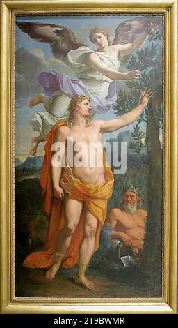 Apollo gekrönt von Victory 1667-68 von Noel Coypel Stockfoto