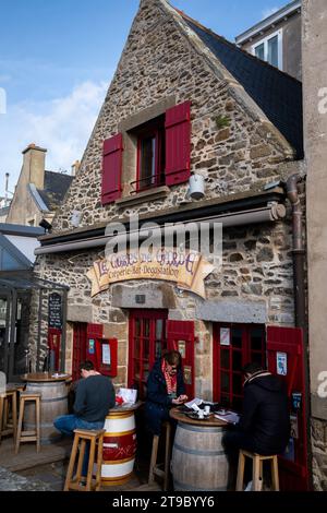 Frankreich, Bretagne, Saint-Malo am 11.02.2022. Bild des Alltags in der Bretagne. Fotografie von Martin Bertrand. Frankreich, Bretagne, Saint-Malo le 2022-02-1 Stockfoto