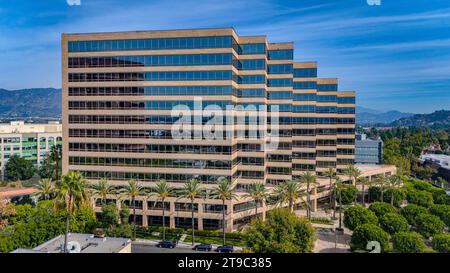 western Technology Development Buildings in Burbank Los Angeles Luftsicht - LOS Angeles, VEREINIGTE STAATEN - 5. NOVEMBER 2023 Stockfoto