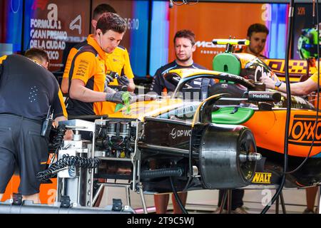 Mexiko-Stadt, Mexiko. Oktober 2023. McLaren MCL60, F1 Grand Prix von Mexiko am 26. Oktober 2023 im Autodromo Hermanos Rodriguez in Mexiko-Stadt. (Foto von HOCH ZWEI) Credit: dpa/Alamy Live News Stockfoto