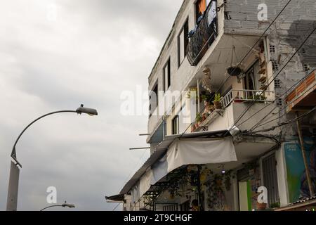 Comuna 13 Tour in Medellin Kolumbien Stockfoto