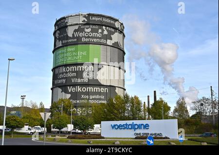 Voestalpine Stahlwerk in Linz, Oberösterreich Stockfoto