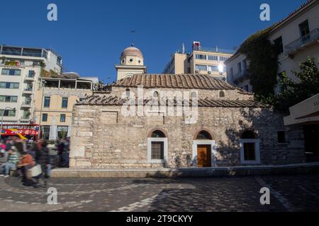 Die Heilige Kirche der Jungfrau Maria Pantanassa auf dem Monastiraki-Platz, Athen, Griechenland Stockfoto