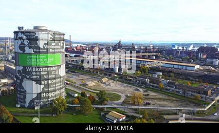 Voestalpine Stahlwerk in Linz, Oberösterreich Stockfoto