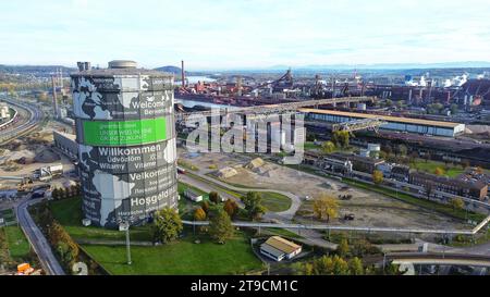 Voestalpine Stahlwerk in Linz, Oberösterreich Stockfoto