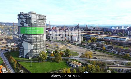 Voestalpine Stahlwerk in Linz, Oberösterreich Stockfoto