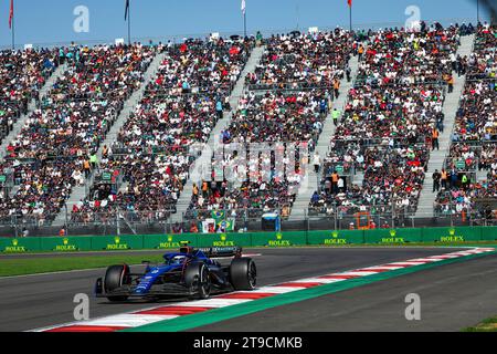 Mexiko-Stadt, Mexiko. Oktober 2023. #2 Logan Sargeant (USA, Williams Racing), Formel 1 Grand Prix von Mexiko beim Autodromo Hermanos Rodriguez am 29. Oktober 2023 in Mexiko-Stadt. (Foto von HOCH ZWEI) Credit: dpa/Alamy Live News Stockfoto