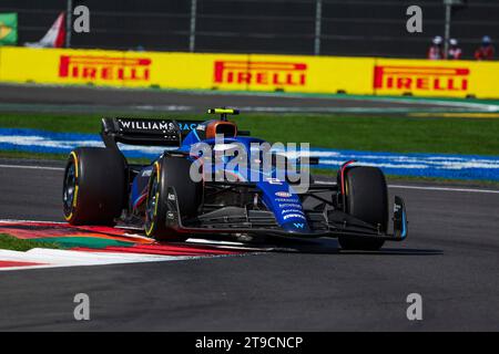 Mexiko-Stadt, Mexiko. Oktober 2023. #2 Logan Sargeant (USA, Williams Racing), Formel 1 Grand Prix von Mexiko beim Autodromo Hermanos Rodriguez am 29. Oktober 2023 in Mexiko-Stadt. (Foto von HOCH ZWEI) Credit: dpa/Alamy Live News Stockfoto