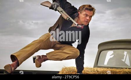 ES WAR EINMAL IN HOLLYWOOD 2019 Sony Pictures, die mit Leonardo DiCaprio einen Film veröffentlichen Stockfoto