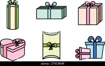 Satz vorhandener Symbole Vektor Stock Vektor