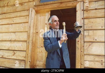 Breaza, Kreis Brasov, Rumänien, 2002. Pater Ioan Năftănăilă, Gründer der Skete "das Martyrium von Johannes dem Täufer". Stockfoto