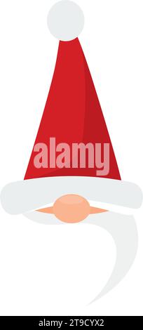 Niedlicher weihnachts-Elf-Avatar Vektor Stock Vektor