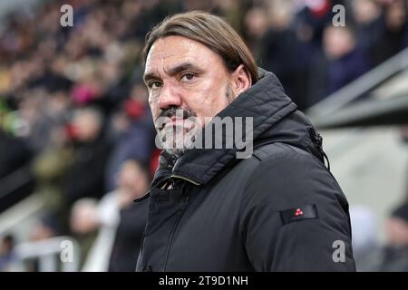 Rotherham, Großbritannien. November 2023. Daniel Farke Manager von Leeds United während des Sky Bet Championship Matches Rotherham United vs Leeds United im New York Stadium, Rotherham, Großbritannien, 24. November 2023 (Foto: Mark Cosgrove/News Images) Credit: News Images LTD/Alamy Live News Stockfoto