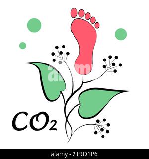 Umweltverschmutzung. Kohlendioxid. Abgase Stock Vektor