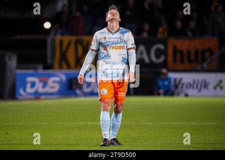 Breda, Niederlande. November 2023. BREDA, NIEDERLANDE - 24. NOVEMBER: Rik Mulders vom FC den Bosch enttäuscht während des niederländischen Spiels Keuken Kampioen Divisie zwischen NAC Breda und FC den Bosch am 24. November 2023 im Rat Verlegh Stadion in Breda. (Foto von Gabriel Calvino Alonso/Orange Pictures) Credit: Orange Pics BV/Alamy Live News Stockfoto