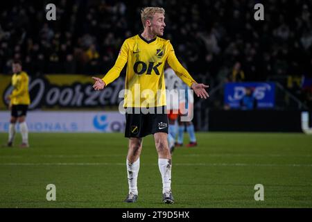 Breda, Niederlande. November 2023. BREDA, NIEDERLANDE - 24. NOVEMBER: Casper starrt auf NAC Breda während des niederländischen Spiels Keuken Kampioen Divisie zwischen NAC Breda und FC den Bosch im Rat Verlegh Stadion am 24. November 2023 in Breda, Niederlande. (Foto von Gabriel Calvino Alonso/Orange Pictures) Credit: Orange Pics BV/Alamy Live News Stockfoto