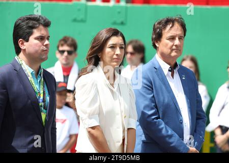 Fabiana Flosi (BRA), Ehefrau von Bernie Ecclestone (GBR), Grand Prix von Brasilien beim Autodromo Jose Carlos Pace am 5. November 2023 in Sao Paulo, Brasilien. (Foto: HOCH ZWEI) Stockfoto