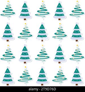 Weihnachtsbaumsymbol Muster Hintergrund Vektor Stock Vektor