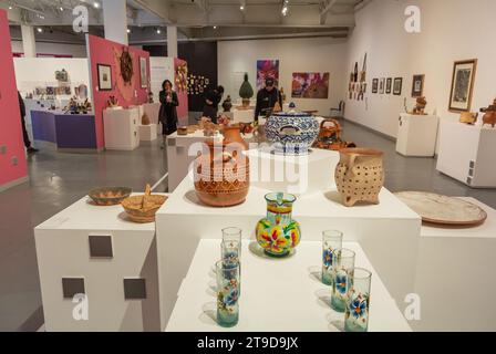 Mexiko-Stadt, CDMX, Mexiko, mexikanische Töpferwaren im Museo Nacional de Culturas Populares (Englisch, Nationalmuseum der Volkskulturen), nur Editorial. Stockfoto