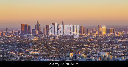 Blick auf die Innenstadt von Los Angeles. Kalifornien, USA Stockfoto