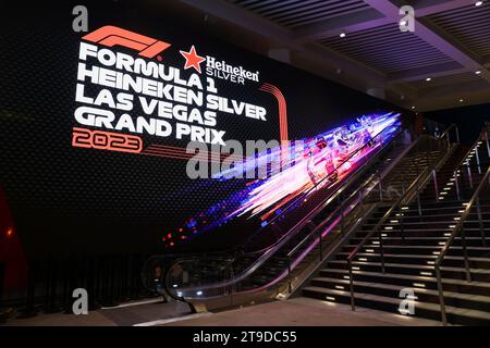 Las Vegas, USA. November 2023. Track Impression, F1 Grand Prix von Las Vegas auf dem Las Vegas Strip Circuit am 14. November 2023 in Las Vegas, USA. (Foto von HOCH ZWEI) Credit: dpa/Alamy Live News Stockfoto