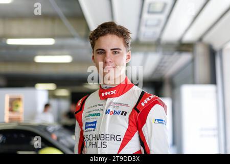 Porsche Motorsport Junior Shootout 2023, Morris Schuring (NL), Porsche Carrera Cup Deutschland Stockfoto