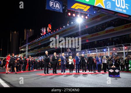 Las Vegas, USA. November 2023. Starting Grid, F1 Grand Prix von Las Vegas auf dem Las Vegas Strip Circuit am 19. November 2023 in Las Vegas, USA. (Foto von HOCH ZWEI) Credit: dpa/Alamy Live News Stockfoto