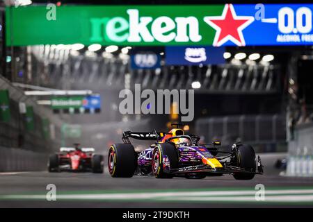 #1 Max Verstappen (NLD, Oracle Red Bull Racing), F1 Grand Prix von Las Vegas am 19. November 2023 auf dem Las Vegas Strip Circuit in Las Vegas, USA. (Foto: HOCH ZWEI) Stockfoto