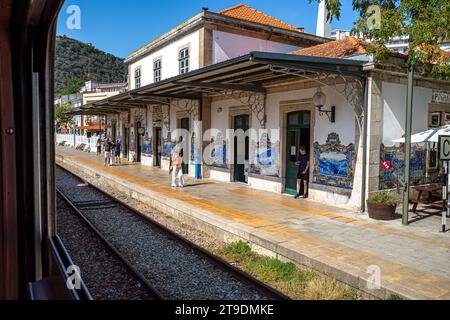 Bahnhof Pinhao Portugal Stockfoto