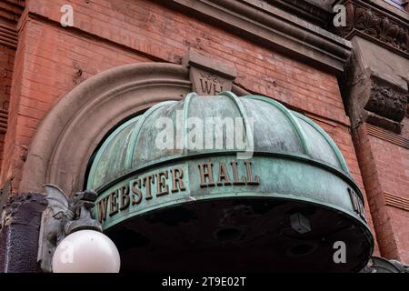 Die Webster Hall ist ein historischer Veranstaltungsort in East Greenwich Village, New York City, USA 2023 Stockfoto