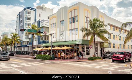 Miami Beach, Florida, USA - Straßen von South Beach Revier Stockfoto