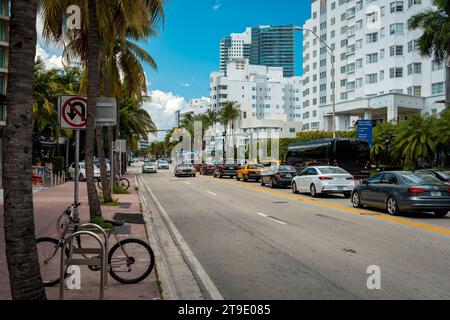 Miami Beach, Florida, USA - Straßen von South Beach Revier Stockfoto