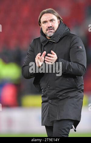 Daniel Frake von Leeds United während des Sky Bet Championship-Spiels zwischen Rotherham United und Leeds United im New York Stadium, Rotherham, am Freitag, den 24. November 2023. (Foto: Scott Llewellyn | MI News) Credit: MI News & Sport /Alamy Live News Stockfoto