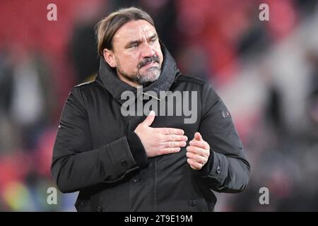 Daniel Frake von Leeds United während des Sky Bet Championship-Spiels zwischen Rotherham United und Leeds United im New York Stadium, Rotherham, am Freitag, den 24. November 2023. (Foto: Scott Llewellyn | MI News) Credit: MI News & Sport /Alamy Live News Stockfoto