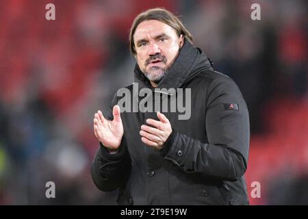 Daniel Frake von Leeds United während des Sky Bet Championship-Spiels zwischen Rotherham United und Leeds United im New York Stadium, Rotherham, am Freitag, den 24. November 2023. (Foto: Scott Llewellyn | MI News) Credit: MI News & Sport /Alamy Live News Stockfoto