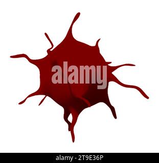 Aktivierte Thrombozyten, Abbildung Stockfoto