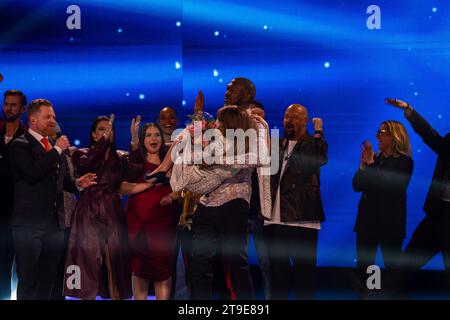 Stockholm, NEP Studios, Schweden, 11 24 2023, Idol Halbfinale. Stockfoto