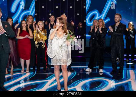 Stockholm, NEP Studios, Schweden, 11 24 2023, Idol Halbfinale. Stockfoto