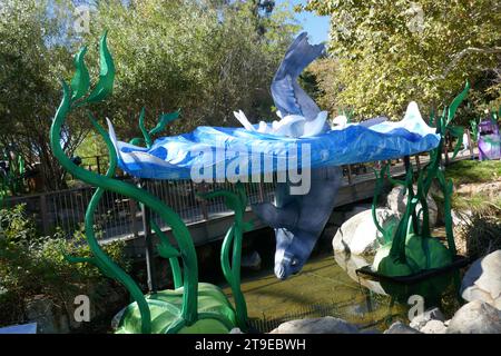 Los Angeles, Kalifornien, USA 21. November 2023 Zoo Lights Harbor Seal im LA Zoo am 21. November 2023 in Los Angeles, Kalifornien, USA. Foto: Barry King/Alamy Stock Photo Stockfoto