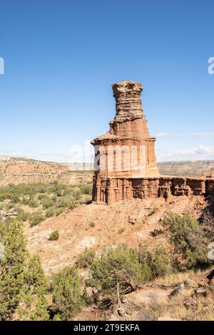 Lighthouse Trail, Palo Duro Canyon State Park, Texas, USA, Nordamerika Stockfoto