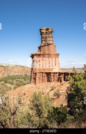 Lighthouse Trail, Palo Duro Canyon State Park, Texas, USA, Nordamerika Stockfoto