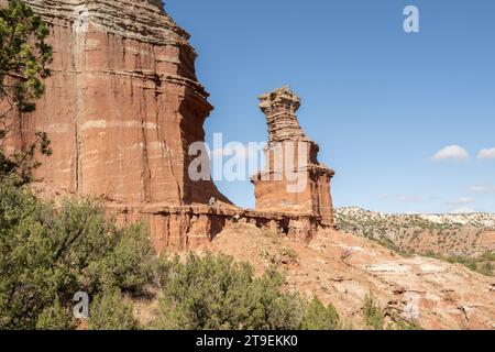 Lighthouse Trail, Palo Duro Canyon State Park, Texas, USA, Nordamerika Stockfoto