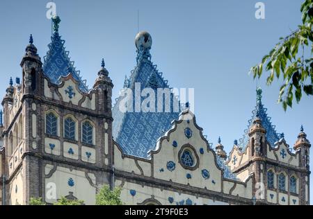 Budapest, königlich ungarische geologische Anstalt, Ödön Lechner 1898-1899 // Bergbau und geologische Erhebung Ungarns, Ödön Lechner 1898-1899 Stockfoto