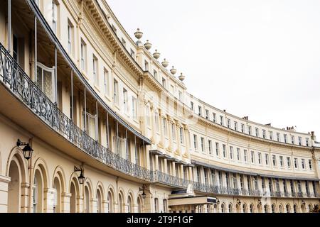 Oberer Querschnitt des Gebäudes in Torquay, Großbritannien Stockfoto