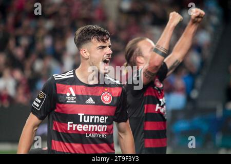 Sydney, Aus. November 2023. Sydney, Australien, 25. November 2023 Sa 25-Nov Football (M) Australien: Männer A League Sydney gegen Western Sydney Wanderers (Patricia Pérez Ferraro/SPP) Credit: SPP Sport Press Photo. /Alamy Live News Stockfoto