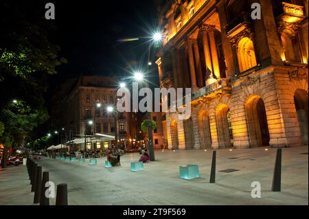 Budapest, Egyetem ter, Kecskemeti utca, Stadtgestaltung // Budapest, Egyetem ter, Kecskemeti utca, Urban Design Stockfoto